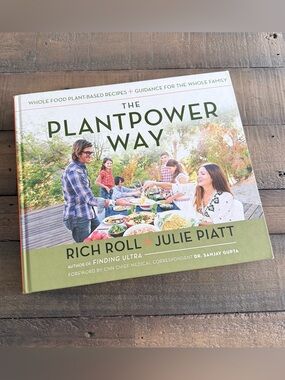 The Plantpower Way by Rich Roll - Hardcover Whole Foods Plant-Based Cookbook